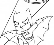 Coloriage et dessins gratuit Batman enfant à imprimer