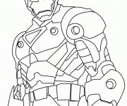 Coloriage et dessins gratuit Iron Man stylisé à imprimer