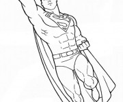 Coloriage Superman à découper