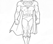 Coloriage Superman Clark Kent