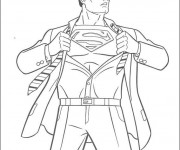Coloriage Superman Clark  Le Journaliste