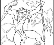 Coloriage Tarzan en ligne