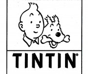 Coloriage Affiche de Tintin et Milou