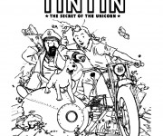 Coloriage et dessins gratuit Les Aventures de Tintin à imprimer