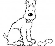 Coloriage et dessins gratuit Tintin Milou à imprimer