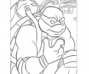 Coloriage et dessins gratuit Tortue Ninja Donatello à colorier à imprimer