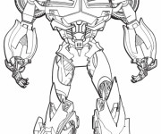 Coloriage Transformers Bumblebee couleur