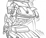 Coloriage et dessins gratuit Transformers de la planète Cybertron à imprimer
