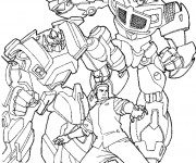 Coloriage Transformers et Sam