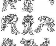 Coloriage Transformers Personnages