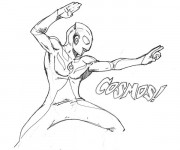 Coloriage et dessins gratuit Les Aventures de Ultraman à imprimer