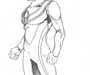 Coloriage et dessins gratuit Portrait Ultraman à compléter à imprimer