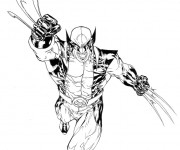 Coloriage X-Men Mystique stylisé