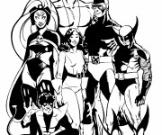 Coloriage X-Men Super Héros préférables