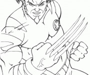 Coloriage X-Men Wolverine le tout puissant