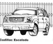 Coloriage et dessins gratuit 4 X 4 Cadillac Escalade à imprimer