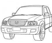 Coloriage et dessins gratuit 4 X 4 Mazda à imprimer