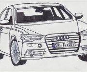 Coloriage et dessins gratuit Audi A6 à imprimer