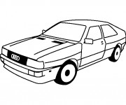 Coloriage et dessins gratuit Audi ancien à imprimer