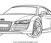 Coloriage et dessins gratuit Audi sport à imprimer