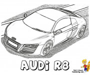 Coloriage et dessins gratuit Modèle Audi R8 à imprimer