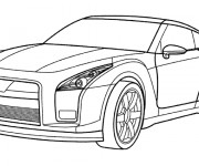 Coloriage et dessins gratuit Voiture Audi en couleur à imprimer
