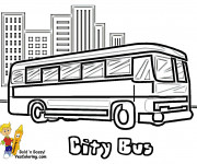 Coloriage et dessins gratuit Bus de la Cité à imprimer