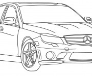 Coloriage et dessins gratuit Automobile Mercedes à imprimer