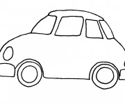 Coloriage Automobile simple