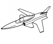 Coloriage et dessins gratuit Avion de chasse française à imprimer