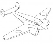 Coloriage et dessins gratuit Avion privé à imprimer