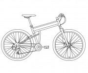Coloriage et dessins gratuit Bicyclette à télécharger à imprimer