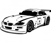 Coloriage BMW i8 de course