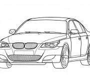 Coloriage BMW M3 stylisé