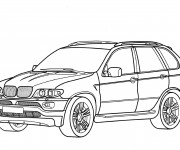 Coloriage BMW X7 à découper