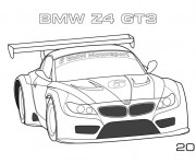 Coloriage BMW Z4 Gt3