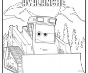 Coloriage Bulldozer Avalanche