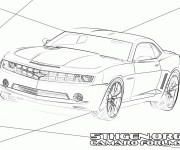 Coloriage et dessins gratuit Chevrolet Camaro SS stylisé à imprimer