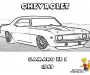 Coloriage et dessins gratuit Camaro ZL1 à imprimer