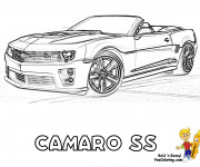 Coloriage et dessins gratuit Chevrolet Camaro SS à imprimer