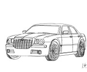 Coloriage et dessins gratuit Auto Chrysler 300c à imprimer