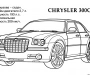 Coloriage Modèle de voiture Chrysler 300C