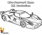 Coloriage et dessins gratuit Ferrari Enzo XX Evolution à imprimer