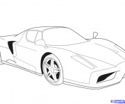 Coloriage Ferrari Evolution