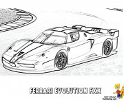 Coloriage Ferrari Evolution FXX