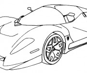 Coloriage et dessins gratuit Ferrari Evolution XX à imprimer