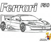Coloriage et dessins gratuit Ferrari F50 à imprimer