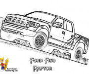 Coloriage et dessins gratuit Camionnette Ford à imprimer