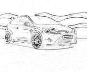Coloriage Ford Focus RS