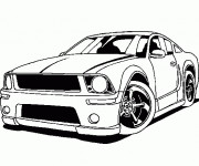 Coloriage et dessins gratuit Ford Mustang à imprimer